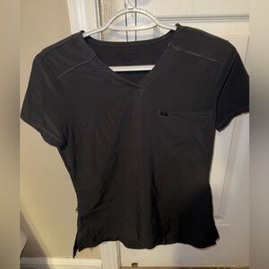 Allura dark grey Relaxed Scrub Top